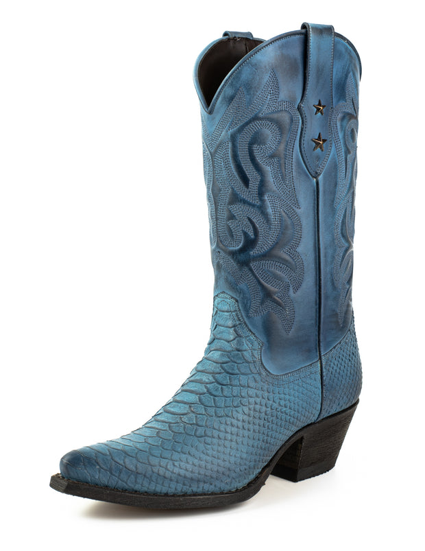 Botas Cowboy y Vaqueras Mujer Alabama 2524 Azul