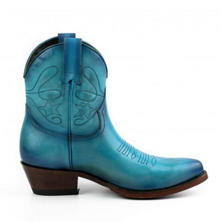 Botas Cowboy Lady Model 2374 Turquoise Vintage |Cowboy Boots Europe