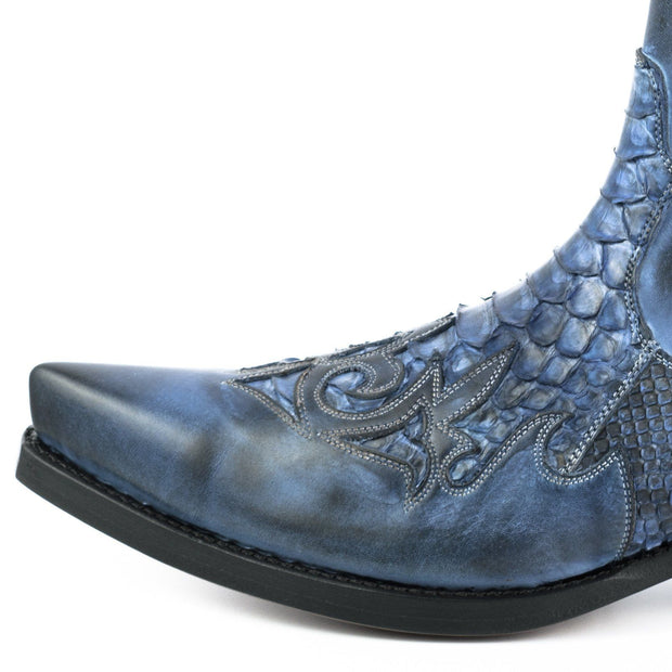 Botas de moda para hombre modelo Rock 2500 azulCowboy Boots Europe