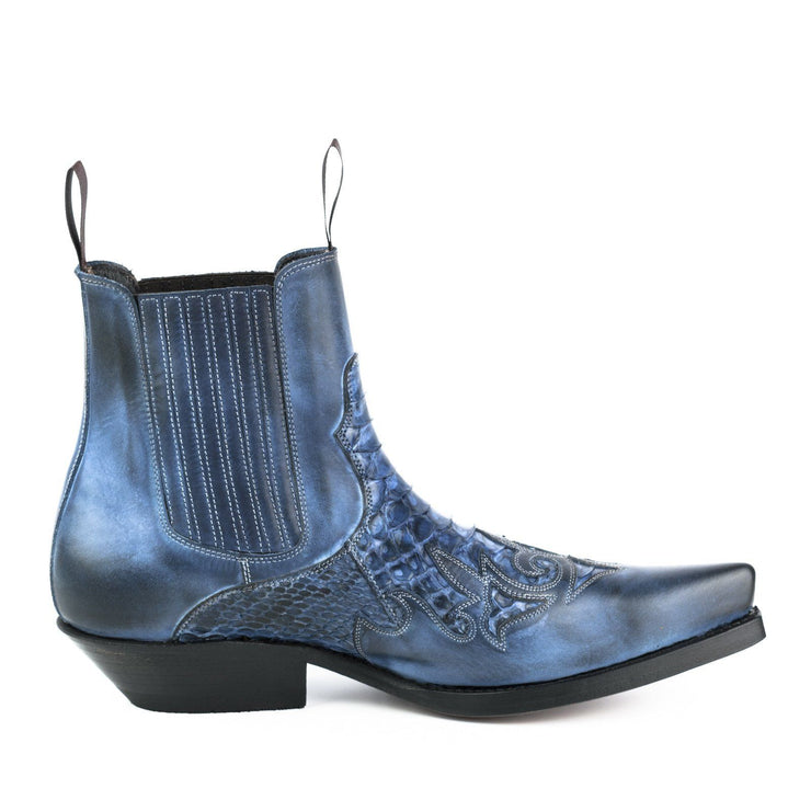 Botas de moda para hombre modelo Rock 2500 azulCowboy Boots Europe