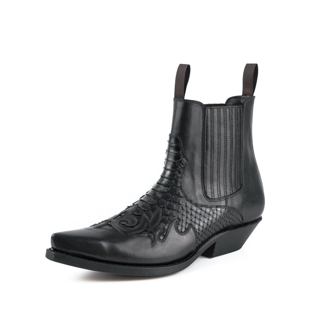 Botas de Moda Hombre Modelo Rock 2500 Negro |Cowboy Boots Europe