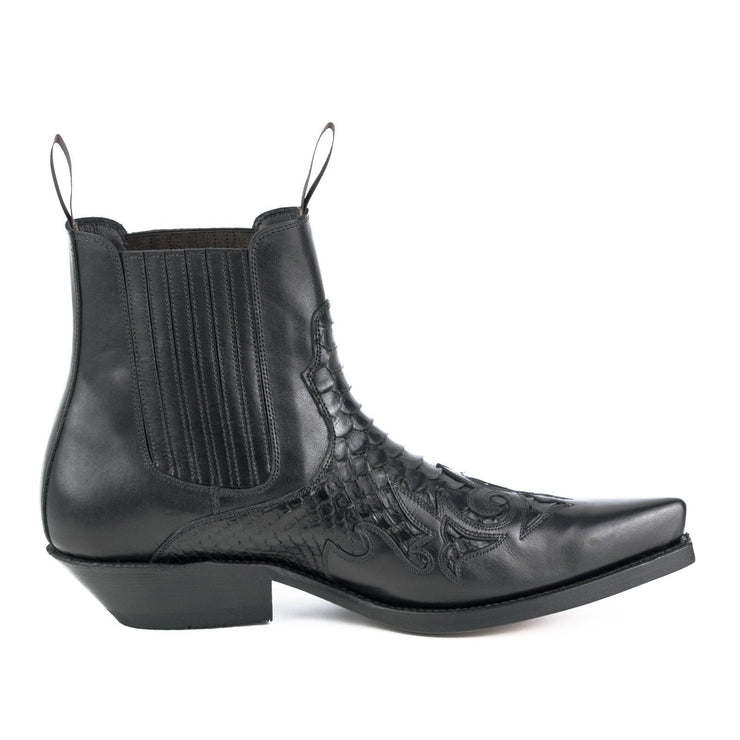 Botas de Moda Hombre Modelo Rock 2500 Negro |Cowboy Boots Europe