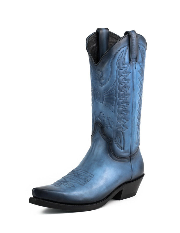 Botas Cowboy Vintage Azul Años 20 Modelo Unisex |Cowboy Boots Europe