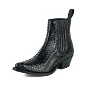 Botas Modelo Dama Marie 2496 Píton Negro |Cowboy Boots Europe