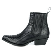 Botas Modelo Dama Marie 2496 Píton Negro |Cowboy Boots Europe