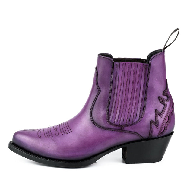 Botas de moda para mujer modelo Marilyn 2487 Purple |Cowboy Boots Europe