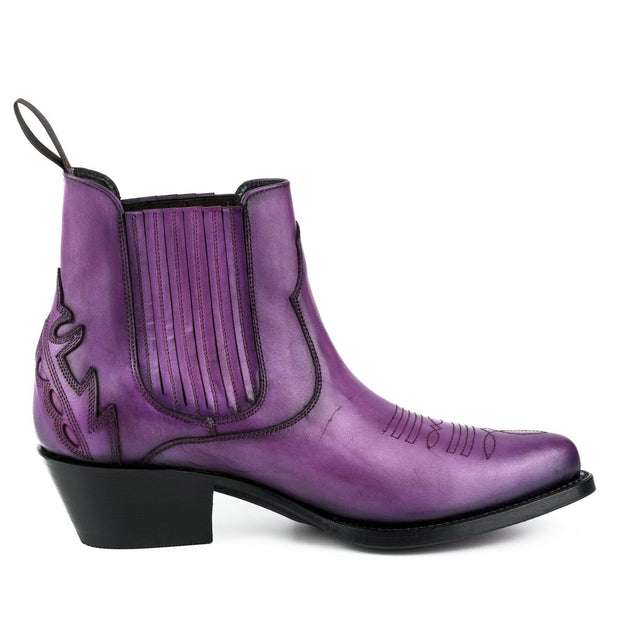 Botas de moda para mujer modelo Marilyn 2487 Purple |Cowboy Boots Europe