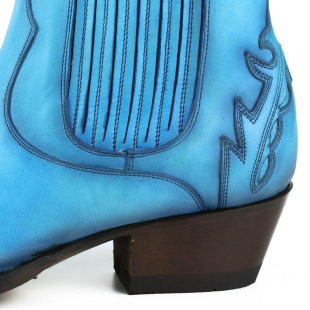 Botas Moda Dama Modelo Marilyn 2487 Turquesa |Cowboy Boots Europe