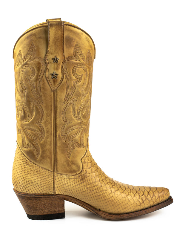 Botas Cowboy y Vaqueras Mujer Alabama 2524 Amarillo
